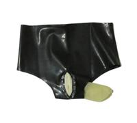 SMGZC Slip Homme Latex Culotte Boxers Lingerie Slip sous-Vêtements Shorts (2XL)