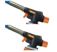SMH LINE® 2 Lot Chalumeau de gaz Brûleur butane - Brûleur Bunsen - Brûleur à gaz - Brûleur à souder - Brûleur à gaz