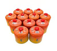 SMH LINE Cartouche à vis butane 12 x 500 g filetage universel 7/16 cartouches de gaz Cartouche de valve EN 417 filetage Brûleur à fil Propane Mélange de cuisine de camping, cuisinière à gaz, chauffage