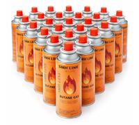 SMH LINE® Lot de 16 cartouches de gaz butane MSF-1A - 227 g - Brûleur Bunsen - Réchaud de camping - Chauffage à gaz - Brûleur à souder