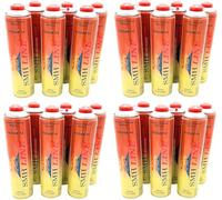SMH LINE Lot de 24 cartouches de gaz universelles de 600 ml pour réchaud à gaz, désherbeur, brûleur à gaz, mélange propane butane 7/16", filetage européen EN417, cartouche à vis, chalumeau à souder