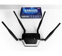 SMHUB Pro - Hub Domotique Multiprotocole Zigbee 3.0, Thread, WiFi 6 & Bluetooth vers Ethernet et USB, Fonctionne avec Zigbee2MQTT, Home Assistant, Matter & HomeKit