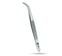 SMI 12,5 cm Pince à épiler Courbes Dentelée Pinces à Épiler En Acier Inoxydable Pince Technique Industrielle Pince Bricolage