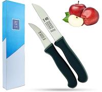 SMI Solingen 2 pièces couteau eplucheur et couteau office droit et courbe couteau cuisine pour fruits et légumes Made in Germany
