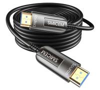 SMICEM Câble optique HDMI 8K 10 m - Câble optique HDMI 2.1 - 48 Gbps - Ultra High Speed 8K @ 60 Hz 4K @ 120 Hz Dynamic HDR eARC Dolby HDCP 2.2&2.3 - Pour HDTV/Projector/Home Cinema/TV Box