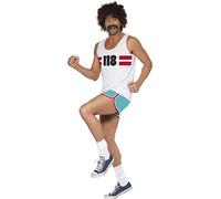 Smiffys 118118 Costume du coureur, avec short et haut