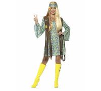 Smiffys 1960s Hippie Chick Fleur Enfant Adulte Femmes Halloween Costume 43127