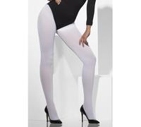 Smiffy's 2 Smiffys Opaque, Blanc D guisement Femme Collant Opaque, Blanc, Taille unique EU