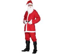 Smiffys 20841 Costume de Père Noël pour homme, rouge, taille XXXL, 137,2-142,2 cm