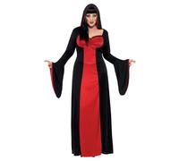 Smiffys 40077X3 Costume de tentatrice sombre avec robe et cape, Multicolore (Rouge/Noir), 3XL,Multicolore (Rouge/Noir),3XL
