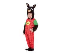 Smiffys 50183S Officially Licensed Bing Deluxe Costume, Unisex Children, Red