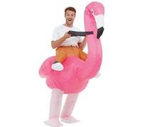 Smiffys 50962 Costume gonflable Ride Em Flamingo Rose Taille unique rose