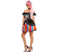 Smiffys 51046L Day of The Dead Senorita Ombre Costume