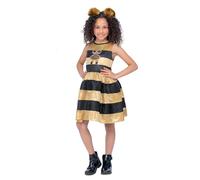 Smiffys 51668 L.O.L L.O.L Surprise Deluxe Queen Bee Costume pour fille, doré et noir