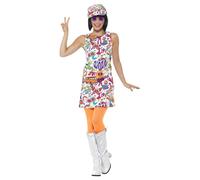 Smiffy's Déguisement 60's Groovy Chick Multicolore Taille X1