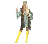 Smiffys 1960s Hippie Chick Fleur Enfant Adulte Femmes Halloween Costume 43127
