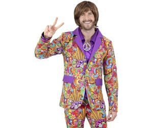 Smiffys 60s Rainbow Peace Jacket