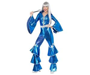 Smiffys 70s Dancing Dream Costume, Blue (Size S)
