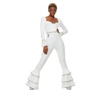Smiffys 70s Deluxe Glam Costume, White (Size M)
