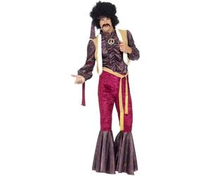 Smiffys 70s Psychedelic Rocker Costume, Purple (Size L)