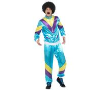 Smiffy's – Costume combinaison coquillage années 80 – Veste et pantalon – Multicolore M