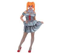 Smiffys 81001 Chapter 2, Costume Pennywise pour femme, gris et rouge