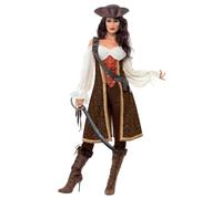 Smiffy's Déguisement Pirate de haute mer pour femme – Robe, pantalon et baudrier – Halloween