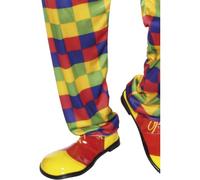 Smiffy's Adult's Unisex Clown Shoes, Yellow and Red, One Size, 25519 (US)