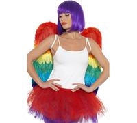 Smiffys Ailes à plumes arc en ciel, 60 cm/60 cm