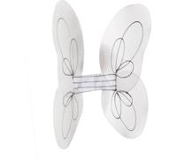 Smiffys - Ailes d'ange pour femme - Accessoire de déguisement, paillettes SM1222 (Taille unique) (Blanc/argent)