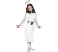 Smiffy's Costume d'ange blanc – robe, ceinture et auréole – Halloween