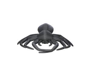 Smiffys Araignée gonflable géante d'extérieur, 2,75 mètres, avec ventilateur, cordes et adaptateur. UK Prise Halloween