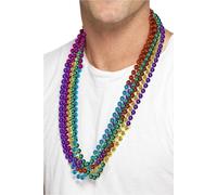 Smiffys - Arc-en-ciel - Perles, fête pack de 6 - Plastique SM802 (Taille unique) (Coloré)