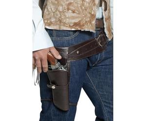 Smiffys Authentiques holster et ceinture de western, holster simple Halloween
