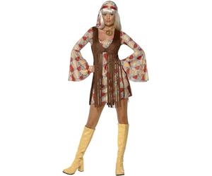 Smiffys Baby groove des années 60, avec robe et veste à franges Halloween