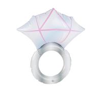 Smiffys Bague en diamant gonflable, Argent, 50 cm / 20 po