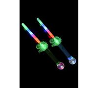 Smiffys Baguette dinosaure lumineuse à LED, Piles incluses, 38 cm