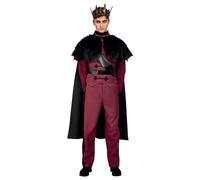 Smiffys Baiser du Prince de la mort, Bordeaux, Haut, pantalon et cape