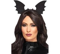 Smiffys Bandeau ailes de chauve souris, Noir Halloween, Carnaval