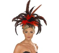 Smiffys Bandeau burlesque, avec plumes Halloween, Carnaval