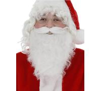 Smiffy's Barbe de Père Noël Économique Blanc Halloween Taille unique