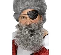 Smiffys Barbe de pirate, blanche, nylon, Deluxe Halloween