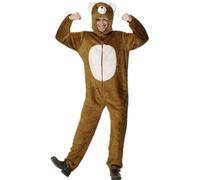 Smiffys Costume d'ours, comprend combinaison pantalon avec capuche Halloween