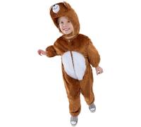 Smiffys- Bear Costume d'ours, Enfants Unisexes, Caricature, Marron, S-4-6 Years