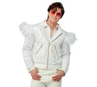 Smiffys Blouson en plumes Elton John, Veste Halloween