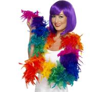 Smiffy's Boa à plumes arc-en-ciel 80 g Halloween