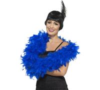 Smiffys - Boa de plumes "Deluxe" SM3178 (Taille unique) (Bleu roi)