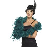 Smiffys - Boa de plumes "Deluxe" SM3178 (Taille unique) (Pétrole)