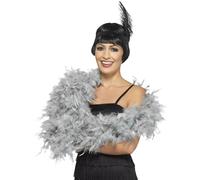 Smiffy's Boa Deluxe argenté 180 cm 80 g Halloween Carnaval