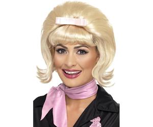 Smiffys Bob ruche retrouné des années 50, blonde, avec nœud ruban Halloween